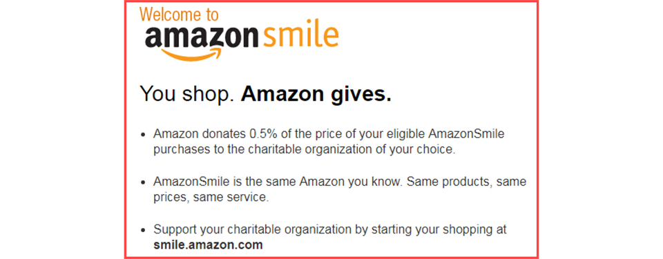 Support NLYS Use AmazonSmile