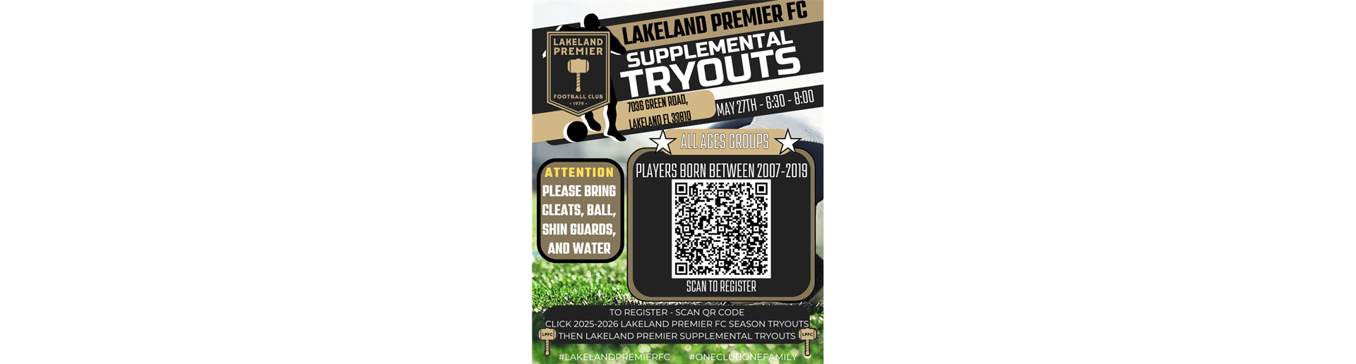 Lakeland Premier FC Supplemental Tryouts