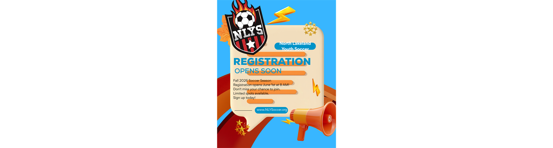 FALL 2026 Registration Opens Soon!